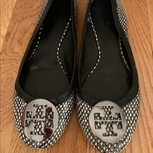 Snakeskin Tory Burch flats